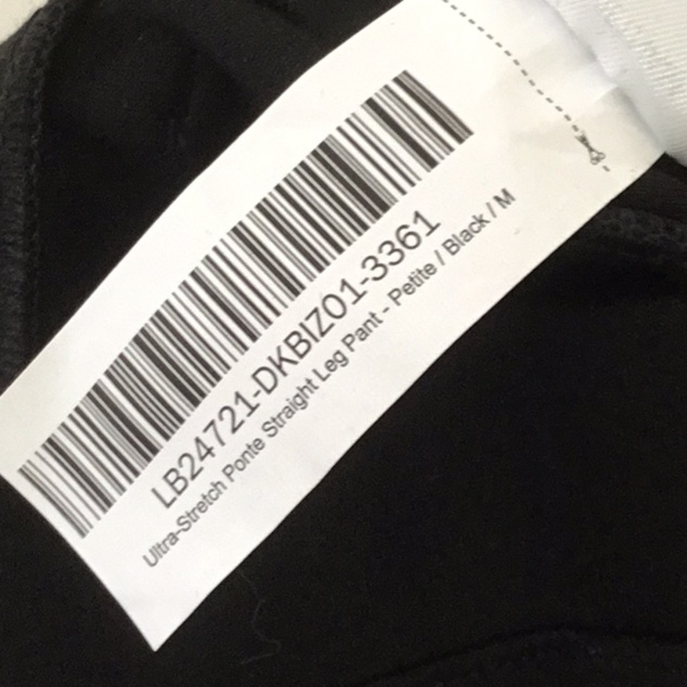 Quince Ultra Stretch Ponte Straight Leg Pants, Black. Career, Casual, Comfort. - Picture 6 of 11
